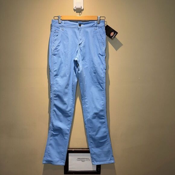 Dickies University Blue Pants Women’s Size 26 R New W/Tags - Picture 1 of 4